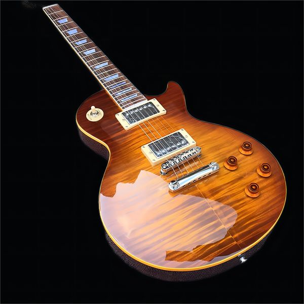 smoky electric guitar with yellow lulu edge, tiger pattern veneer, light jade twist guitar 1
smoky electric guitar with yellow lulu edge, tiger pattern veneer, light jade twist guitar 1