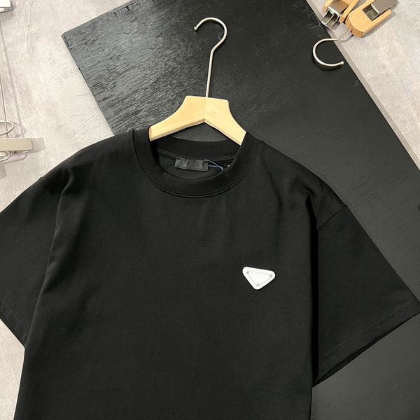 new pra t-shirts triangle luxury brand clothing man woman tees t shirt summer round neck short sleeves contracted leisure pure cotton fashio, White;black
new pra t-shirts triangle luxury brand clothing man woman tees t shirt summer round neck short sleeves contracted leisure pure cotton fashio, White;black