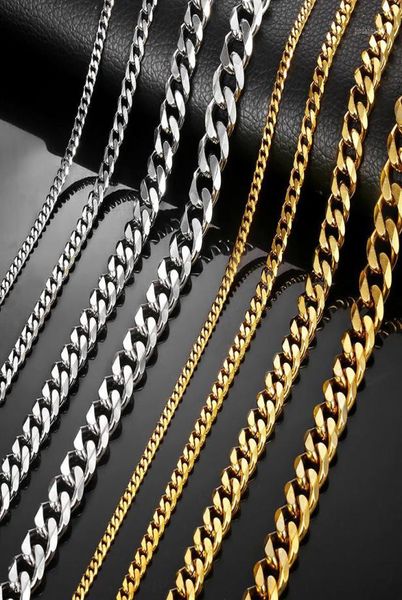 necklaces for men women silver black gold stainless steel curb cuban chains mens necklace whole jewelry 357911mm lknm0818362717
necklaces for men women silver black gold stainless steel curb cuban chains mens necklace whole jewelry 357911mm lknm0818362717