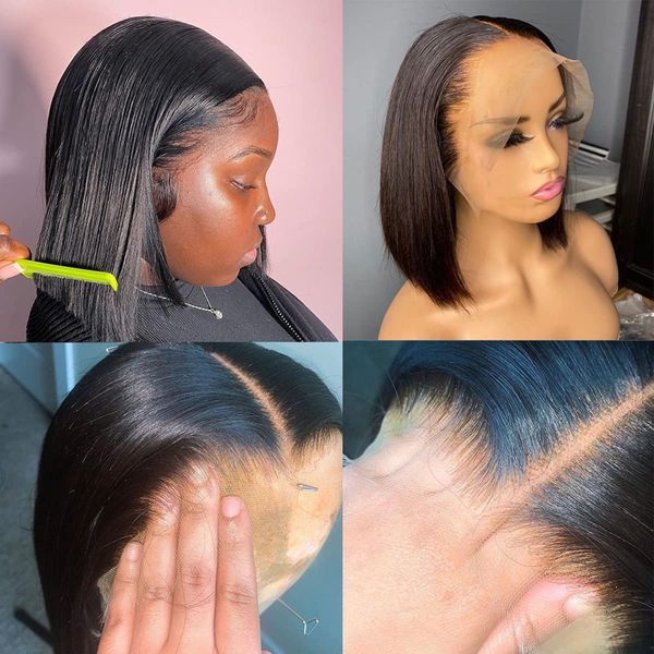 sun-ray t part lace front wig 13*4 lace front human hair wigs for women 13*5*1 closure wigs 180 density short straight bob wigs, Black;brown
sun-ray t part lace front wig 13*4 lace front human hair wigs for women 13*5*1 closure wigs 180 density short straight bob wigs, Black;brown