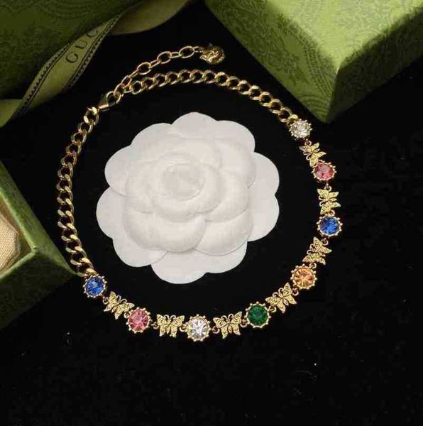 designer jewelry bracelet necklace ring accessories inlaid with colorful diamond butterfly female healthy brass neckchain, Silver
designer jewelry bracelet necklace ring accessories inlaid with colorful diamond butterfly female healthy brass neckchain, Silver