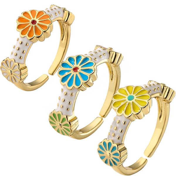 y2k colorful flower adjustable rings exquisite 18k copper gold plated finger for teens women friendship jewelry gifts, Silver
y2k colorful flower adjustable rings exquisite 18k copper gold plated finger for teens women friendship jewelry gifts, Silver