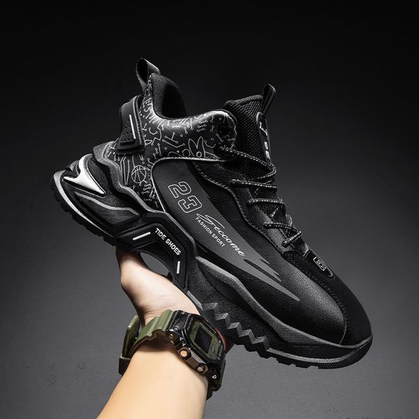 mens sneakers outdoor running shoes light jogging sports shoes breathable cushioning basketball footwear big size, Black
mens sneakers outdoor running shoes light jogging sports shoes breathable cushioning basketball footwear big size, Black