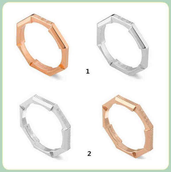 designer jewelry bracelet necklace accessories link to love series striped carved mirror simple men's women's ring, Silver
designer jewelry bracelet necklace accessories link to love series striped carved mirror simple men's women's ring, Silver