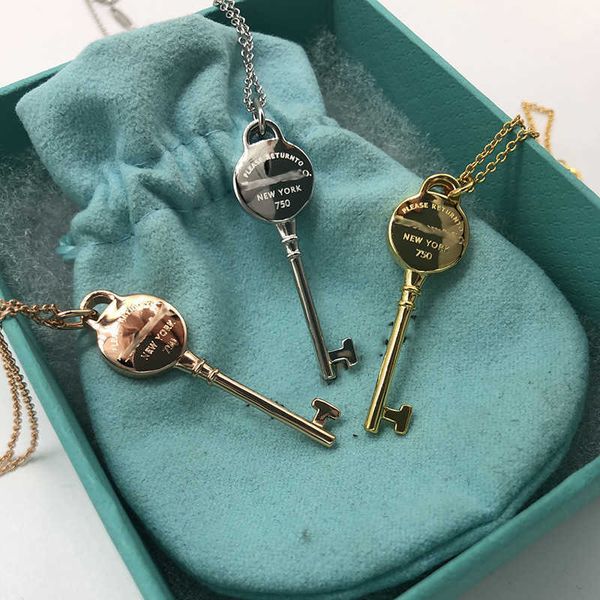 versatile tiffay s925 round brand key necklace for women's summer collarbone chain niche fashion temperament design sense, Black
versatile tiffay s925 round brand key necklace for women's summer collarbone chain niche fashion temperament design sense, Black