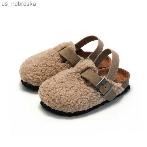 spring child baby boys girls warm suede slipper plush sandals cork faux fur flats toddler prewalker slipper elastic back strap l230518
spring child baby boys girls warm suede slipper plush sandals cork faux fur flats toddler prewalker slipper elastic back strap l230518