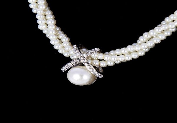 white pearl choker necklace classic three layers beads chain graceful necklaces colares femininos for elegant women4850000, Silver
white pearl choker necklace classic three layers beads chain graceful necklaces colares femininos for elegant women4850000, Silver
