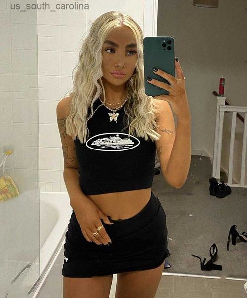 camis summer slim render short t shirts black women sleeveless o crop tank y2k crop vest wholesale embroidery l230522, White
camis summer slim render short t shirts black women sleeveless o crop tank y2k crop vest wholesale embroidery l230522, White
