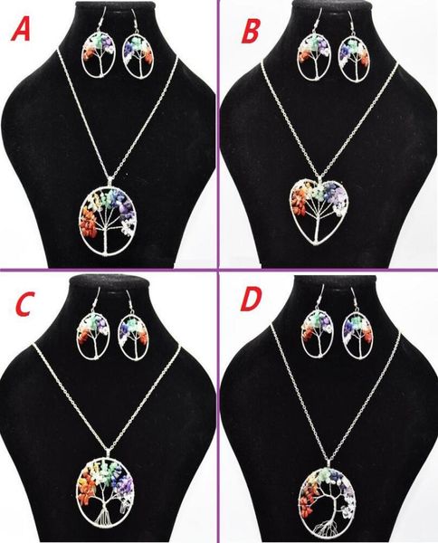 women rainbow 7 chakra amethyst tree of life quartz chips earrings necklace jewelry sets multicolor wisdom tree natural stone ne8089655, Silver
women rainbow 7 chakra amethyst tree of life quartz chips earrings necklace jewelry sets multicolor wisdom tree natural stone ne8089655, Silver