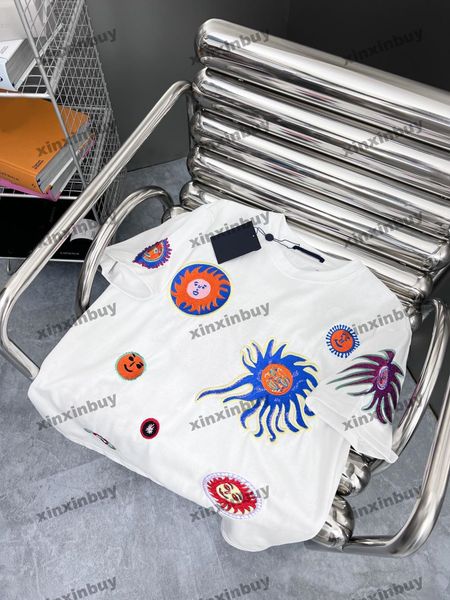xinxinbuy men designer tee t shirt 23ss face sunfish pattern embroidery short sleeve cotton women red white black s-xl, Black;brown
xinxinbuy men designer tee t shirt 23ss face sunfish pattern embroidery short sleeve cotton women red white black s-xl, Black;brown