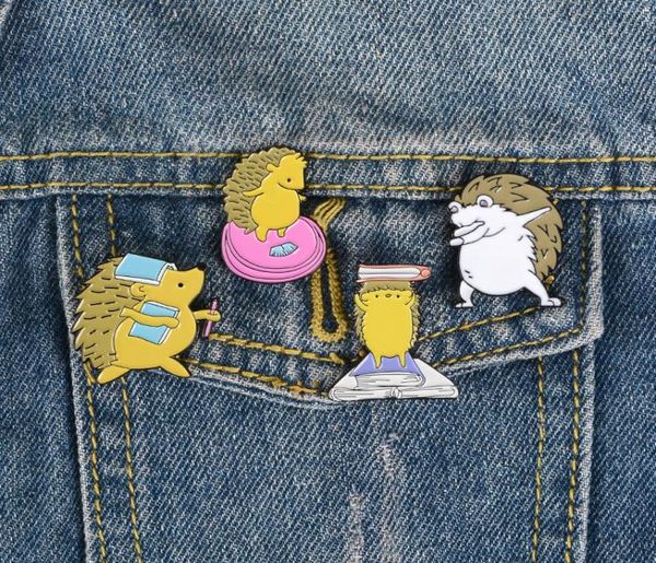 cute small funny hedgehog cartoon animal enamel brooches pins for women female demin shirt decor fashion jewelry brooch pin metal 8365536, Gray
cute small funny hedgehog cartoon animal enamel brooches pins for women female demin shirt decor fashion jewelry brooch pin metal 8365536, Gray