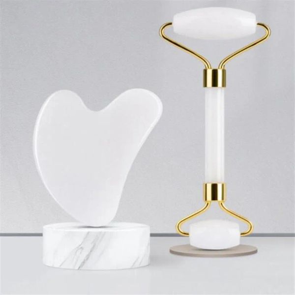 fast ems ship jade roller for face and gua sha set beauty cosmetic facial skin massager tool original handcraft natural white279w
fast ems ship jade roller for face and gua sha set beauty cosmetic facial skin massager tool original handcraft natural white279w