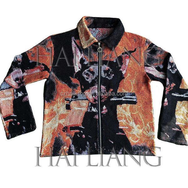 tapestry zip custom up jackets plus size men's designer coats outdoor mens streetwear clothing bombers jacket for men stylish uw, Black;brown
tapestry zip custom up jackets plus size men's designer coats outdoor mens streetwear clothing bombers jacket for men stylish uw, Black;brown