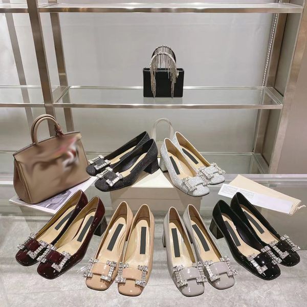 luxury designer women casual sandals rhinestone sandals women metal square toe shoes buckle thick heel shoes shallow mouth thick heel retro, Black
luxury designer women casual sandals rhinestone sandals women metal square toe shoes buckle thick heel shoes shallow mouth thick heel retro, Black