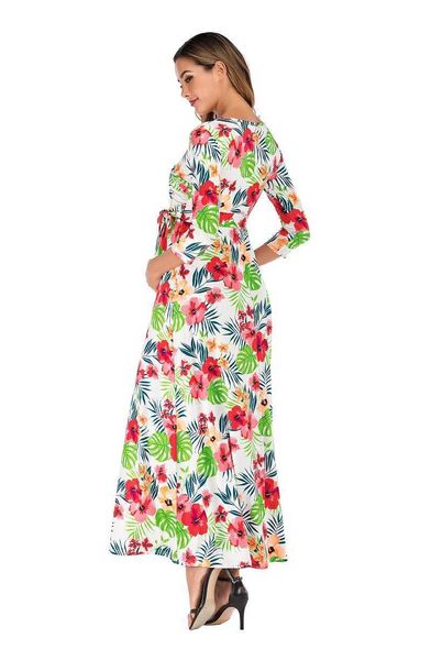 maternity dresses autumn nusring pregnant long sleeve printed flower v-neck dress vesido embarazada women's enceinte g220602 good, White
maternity dresses autumn nusring pregnant long sleeve printed flower v-neck dress vesido embarazada women's enceinte g220602 good, White