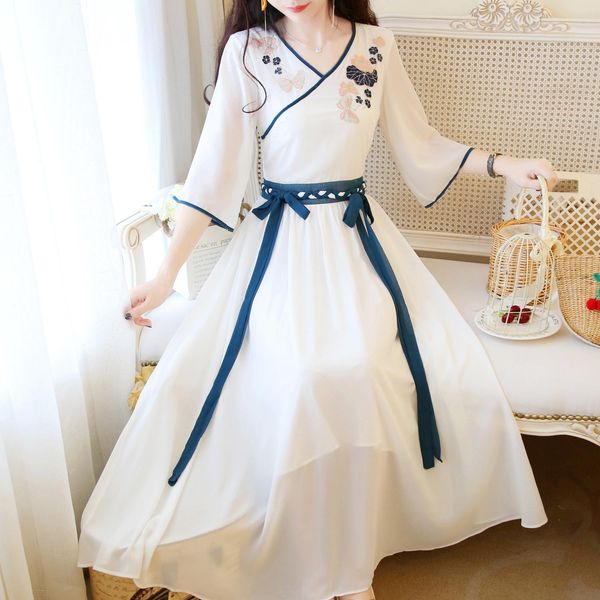dresses 2020 new spring fashion women dress hanfu dresses chinese style embroidered dress summer dress, Black;gray
dresses 2020 new spring fashion women dress hanfu dresses chinese style embroidered dress summer dress, Black;gray