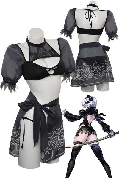 anime costumes yorha 2b cosplay swimsuit women come anime game nier no2 type b roleplay fantasia outfits fancy dress party cloth disguise z0, Black
anime costumes yorha 2b cosplay swimsuit women come anime game nier no2 type b roleplay fantasia outfits fancy dress party cloth disguise z0, Black