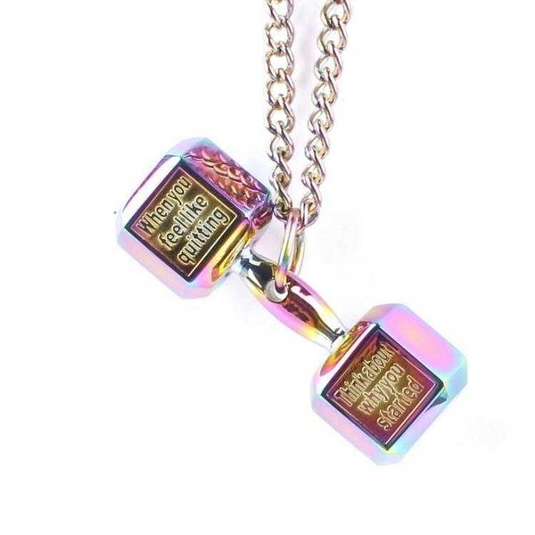 fashion fitness dumbbell barbell pendant sports titanium steel couple engraved necklace men and women, now approved for self sale, Silver
fashion fitness dumbbell barbell pendant sports titanium steel couple engraved necklace men and women, now approved for self sale, Silver