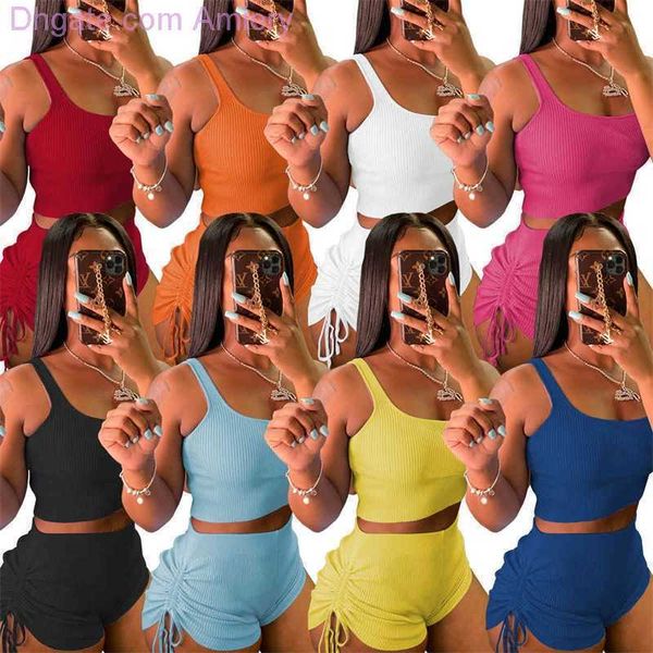 womens solid color t shirt tracksuits designer summer shorts yoga outfits casual jogging suits wrinkle tie rope track suit, Gray
womens solid color t shirt tracksuits designer summer shorts yoga outfits casual jogging suits wrinkle tie rope track suit, Gray