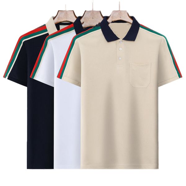 summer short sleeved t-shirt men's lapel original foreign trade high-end polo shirt embroidered cotton polo shirt trend top, White;black
summer short sleeved t-shirt men's lapel original foreign trade high-end polo shirt embroidered cotton polo shirt trend top, White;black