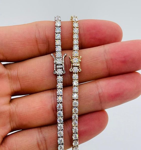lotusmaple solid 10k white yellowrose gold moissanite tennis necklace chain full setting color d clarity fl diamond pass test wi8592537, Black
lotusmaple solid 10k white yellowrose gold moissanite tennis necklace chain full setting color d clarity fl diamond pass test wi8592537, Black