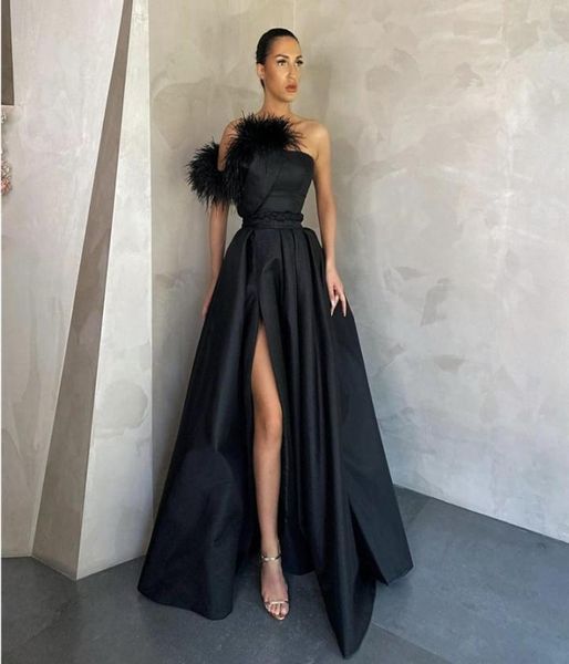 elegant white satin prom dresses long red black evening gowns with pockets feather high side split formal dress party wear7388471
elegant white satin prom dresses long red black evening gowns with pockets feather high side split formal dress party wear7388471