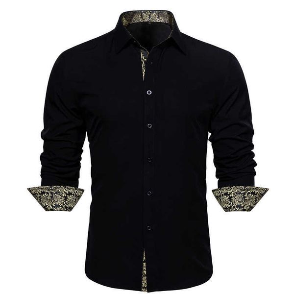 casual custom men's shirts classic button down dress shirt formal inner contrast long sleeve printed regular fit shirt drn, White;black
casual custom men's shirts classic button down dress shirt formal inner contrast long sleeve printed regular fit shirt drn, White;black