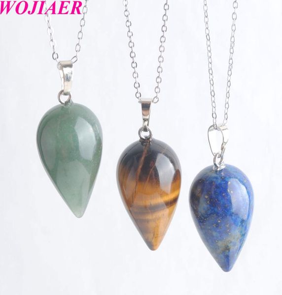 wojiaer reiki healing pendulum natural stone pendant necklace amulet crystal meditation water drop pendant for trend men women be96947833, Silver
wojiaer reiki healing pendulum natural stone pendant necklace amulet crystal meditation water drop pendant for trend men women be96947833, Silver