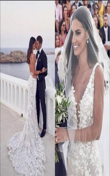 2020 backless mermaid beach wedding dresses deep vneck 3d lace applique sweep trumpet steven khalil garden bridal wedding dr2329363, White
2020 backless mermaid beach wedding dresses deep vneck 3d lace applique sweep trumpet steven khalil garden bridal wedding dr2329363, White