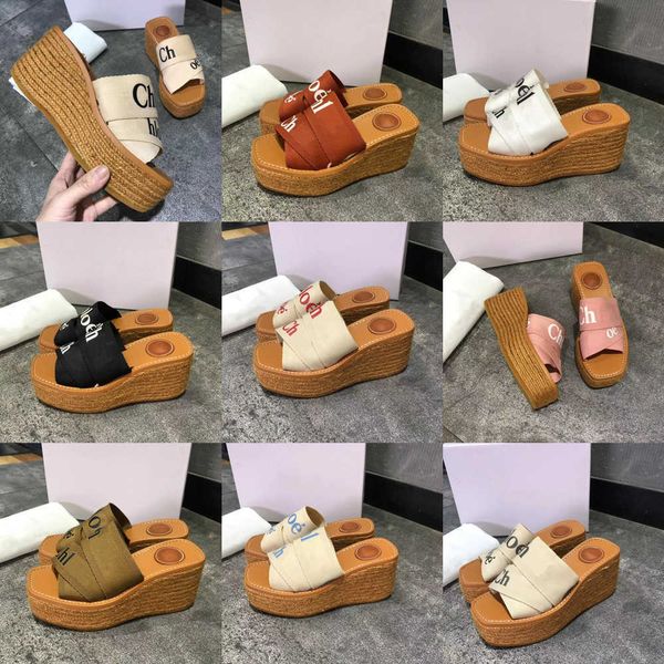 luxury designer slippers for women sandals ch0le sail woody flat mules slides heels wedge woman canvas square toe straw platform summer sand, Black
luxury designer slippers for women sandals ch0le sail woody flat mules slides heels wedge woman canvas square toe straw platform summer sand, Black