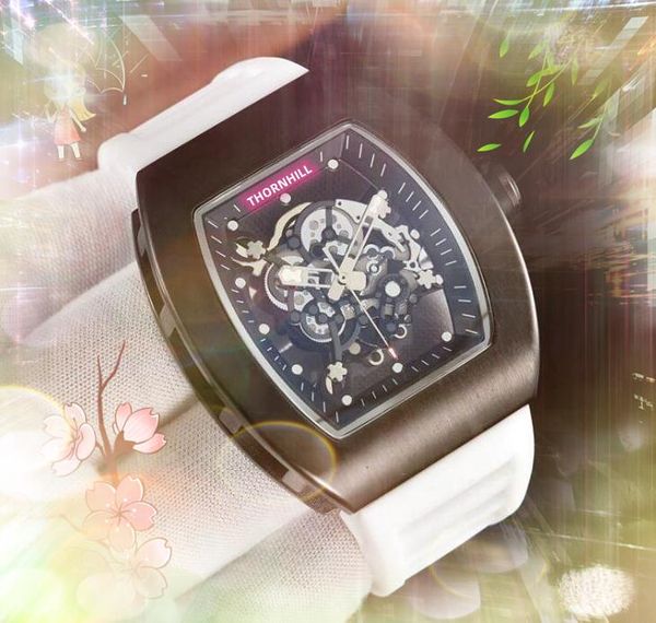 luxury mens three stiches watches 43mm quartz movement clock hollow transparent skeleton dial rubber band sports orologio di lusso classic w, Slivery;brown
luxury mens three stiches watches 43mm quartz movement clock hollow transparent skeleton dial rubber band sports orologio di lusso classic w, Slivery;brown