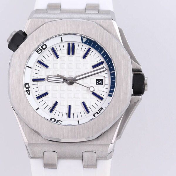 watch mens watch wristwatch 42mm mechanical movement rubber strap sapphire waterproof orologio di lusso multiple colour sports watch, Slivery;brown
watch mens watch wristwatch 42mm mechanical movement rubber strap sapphire waterproof orologio di lusso multiple colour sports watch, Slivery;brown