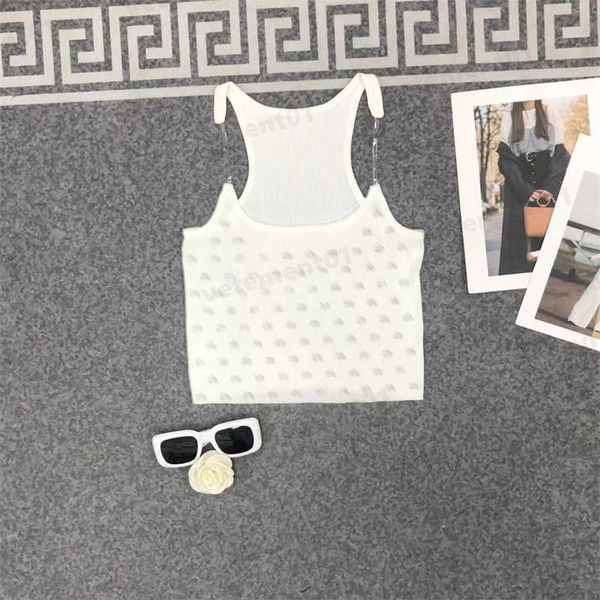 wang crop knit tees women knitwear full body lettering logo decoration sleeveless tank summer ladies party designer womens clothes 0912, White
wang crop knit tees women knitwear full body lettering logo decoration sleeveless tank summer ladies party designer womens clothes 0912, White
