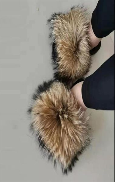 women raccoon fur slippers real fur slides fluffy sliders female sandals with fur home cute plush shoes y2007069625630, Black
women raccoon fur slippers real fur slides fluffy sliders female sandals with fur home cute plush shoes y2007069625630, Black