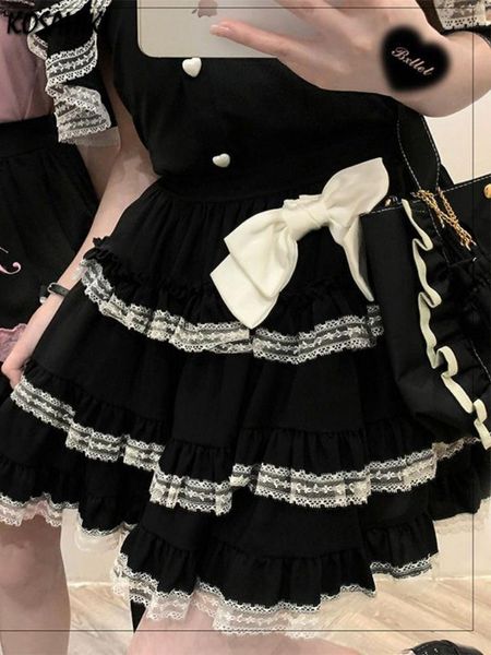 capris japanese kawaii mini cake skirt womens black casual elegant lolita skirt high waist lace y2k aesthetic sweet gothic faldas, Black;white
capris japanese kawaii mini cake skirt womens black casual elegant lolita skirt high waist lace y2k aesthetic sweet gothic faldas, Black;white