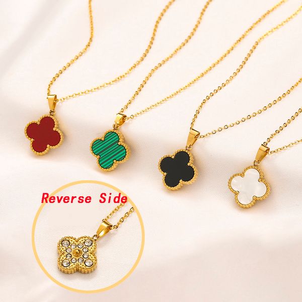 elegant luxury designer pendant necklace 4/four leaf clover jewelry for women pendant chain wedding gift 18k gold plated, Silver
elegant luxury designer pendant necklace 4/four leaf clover jewelry for women pendant chain wedding gift 18k gold plated, Silver