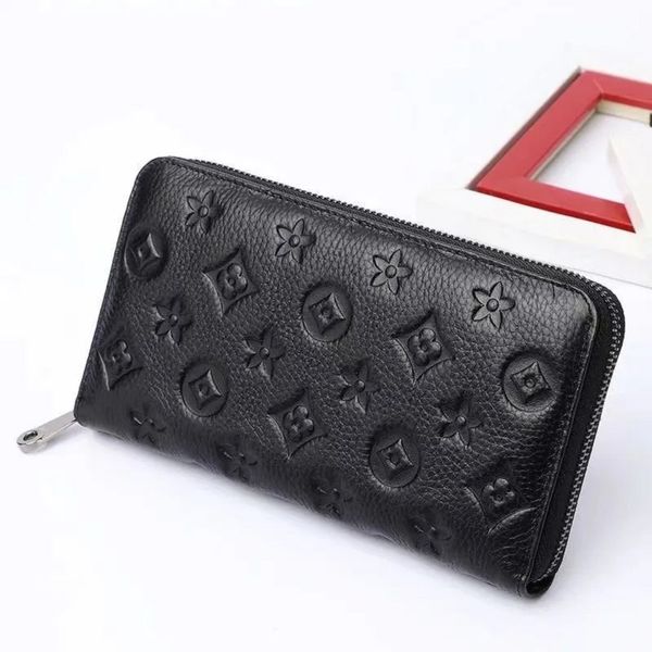 fashion designer embossed black zipper wallets luxurys men women leather bags classic letters coin purse original box plaid card holder m600, Red;black
fashion designer embossed black zipper wallets luxurys men women leather bags classic letters coin purse original box plaid card holder m600, Red;black