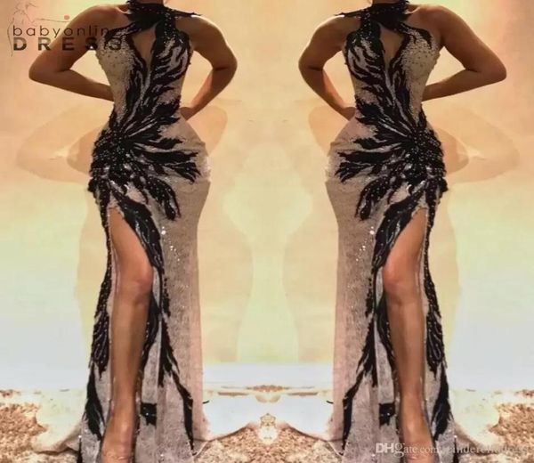sparkly mermaid prom dresses 2022 high split keyhole neck crystal beaded backless evening gowns hollow out front celebrity dr1287352, Black
sparkly mermaid prom dresses 2022 high split keyhole neck crystal beaded backless evening gowns hollow out front celebrity dr1287352, Black