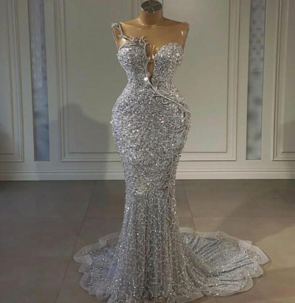 2021 plus size arabic aso ebi silver mermaid prom dresses lace sheer neck beaded evening formal party second reception gowns 2759229, Black
2021 plus size arabic aso ebi silver mermaid prom dresses lace sheer neck beaded evening formal party second reception gowns 2759229, Black
