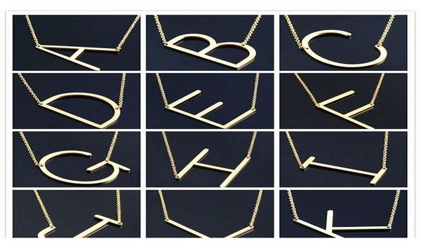 women fashion sideways personalized az letter name initial gold silver plated stainless steel necklace pendant for women gif7289204
women fashion sideways personalized az letter name initial gold silver plated stainless steel necklace pendant for women gif7289204