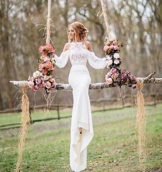 said mahamad wedding gowns high neck lace appliques long sleeve chiffon beach wedding dresses bridal dresses arabic 2017 ba32296227885, White
said mahamad wedding gowns high neck lace appliques long sleeve chiffon beach wedding dresses bridal dresses arabic 2017 ba32296227885, White