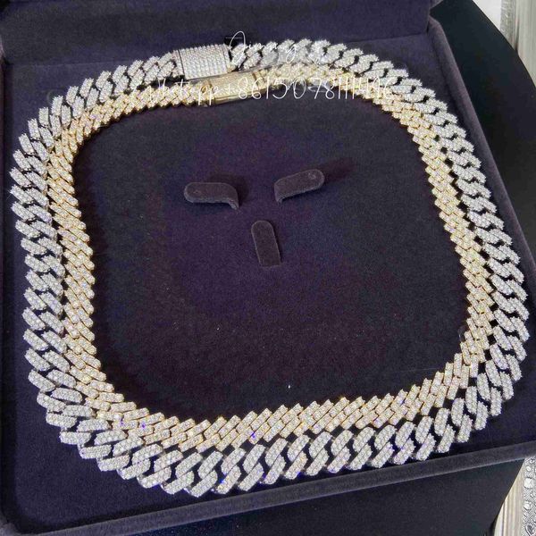 zuanfa jewelry fashion trendy 15mm width iced out jewelry 925 sterling silver loose moissanite diamond cuban link
zuanfa jewelry fashion trendy 15mm width iced out jewelry 925 sterling silver loose moissanite diamond cuban link