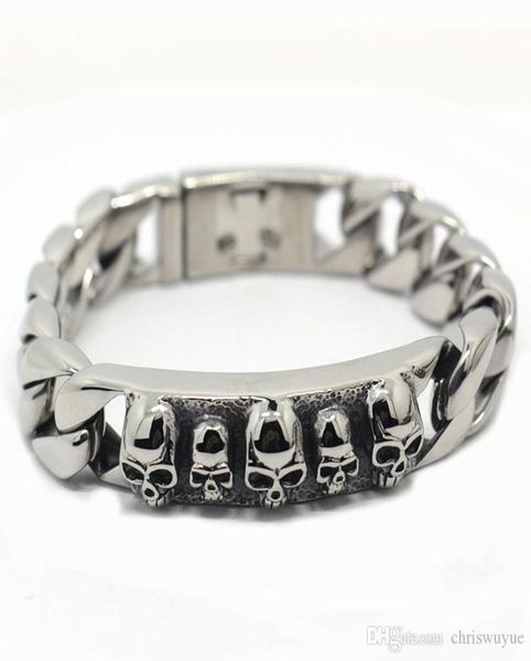 stainless steel bracelet solid 15mm wide heavy men039s skeleton skull bracelet punk rocker ghost bangle biker jewelry bracelets5698991, Black
stainless steel bracelet solid 15mm wide heavy men039s skeleton skull bracelet punk rocker ghost bangle biker jewelry bracelets5698991, Black