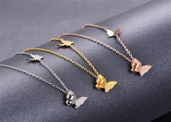 titanium steel rose gold color fashion women double butterfly pendant necklaceholiday pendant necklace for her at 6774173, Silver
titanium steel rose gold color fashion women double butterfly pendant necklaceholiday pendant necklace for her at 6774173, Silver