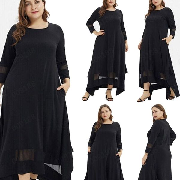 dresses women fashion solid plus size muslim maxi dress o neckline perspective long sleeve streetwear loose summer midi dresses, Black;gray
dresses women fashion solid plus size muslim maxi dress o neckline perspective long sleeve streetwear loose summer midi dresses, Black;gray