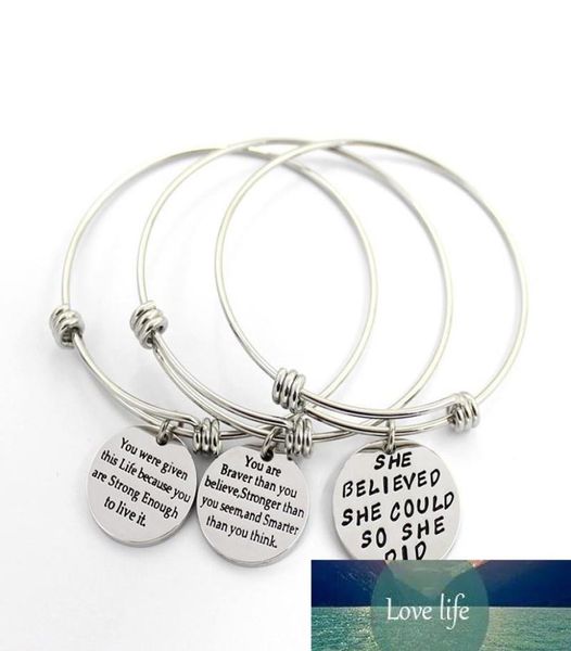 adjustable stainless steel bracelets for womens inspirational words metal card charm bracelet quotshe believed she could2244470, Golden;silver
adjustable stainless steel bracelets for womens inspirational words metal card charm bracelet quotshe believed she could2244470, Golden;silver