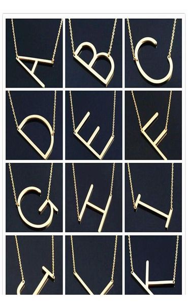 women fashion sideways personalized az letter name initial gold silver plated stainless steel necklace pendant for women gif6472088
women fashion sideways personalized az letter name initial gold silver plated stainless steel necklace pendant for women gif6472088