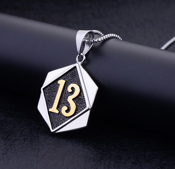 new hip hop titanium steel lucky number 13 men039s pendant necklace whole freight4261409, Silver
new hip hop titanium steel lucky number 13 men039s pendant necklace whole freight4261409, Silver