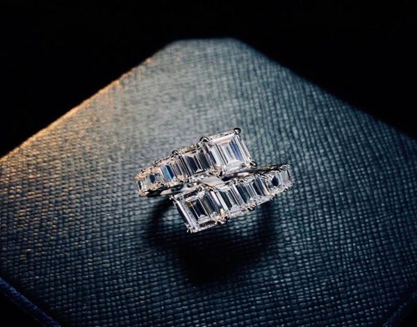 2021 new arrival sparkling luxury jewelry real 100 925 sterling silver emerald cut moissanite open adjustable women wedding band 5092133, Slivery;golden
2021 new arrival sparkling luxury jewelry real 100 925 sterling silver emerald cut moissanite open adjustable women wedding band 5092133, Slivery;golden