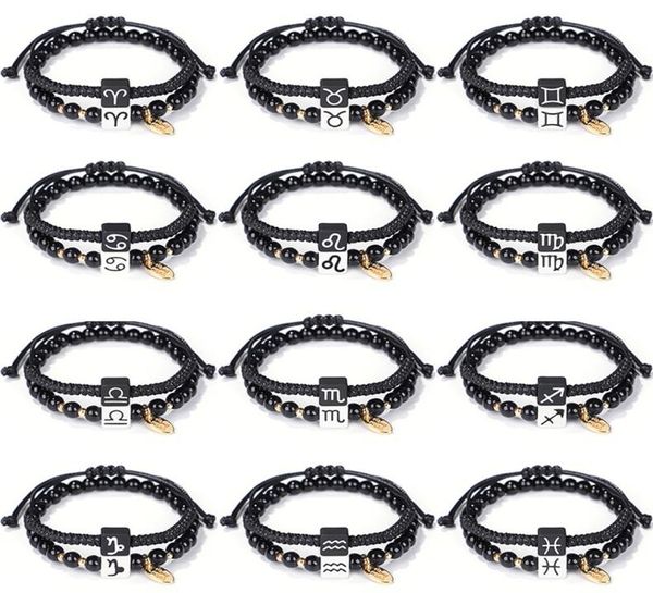 2pcsset 12 zodiac bracelet beaded strands handmade rope braided couple bracelets friendship jewelry2878703, Black
2pcsset 12 zodiac bracelet beaded strands handmade rope braided couple bracelets friendship jewelry2878703, Black